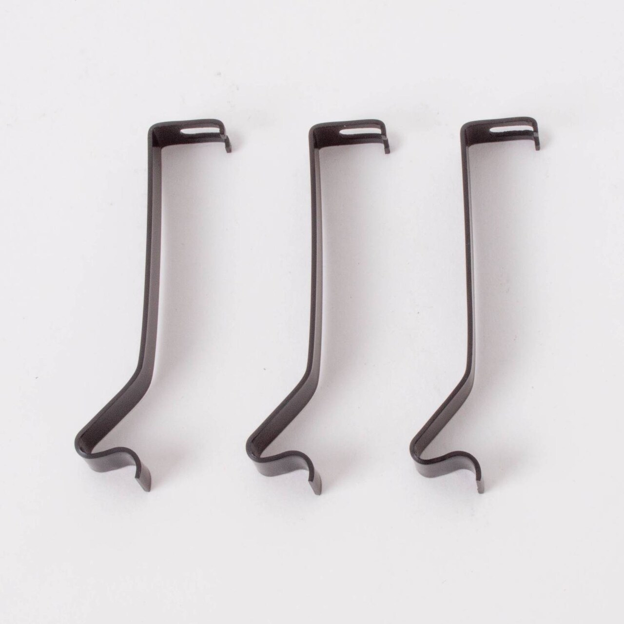 Aladdin Steel Spring Mount Clips for Hanging Oil Lamp, Fit H175 Hanging Lamp Frame, 2.75 x .375 in, Set of 3, Black